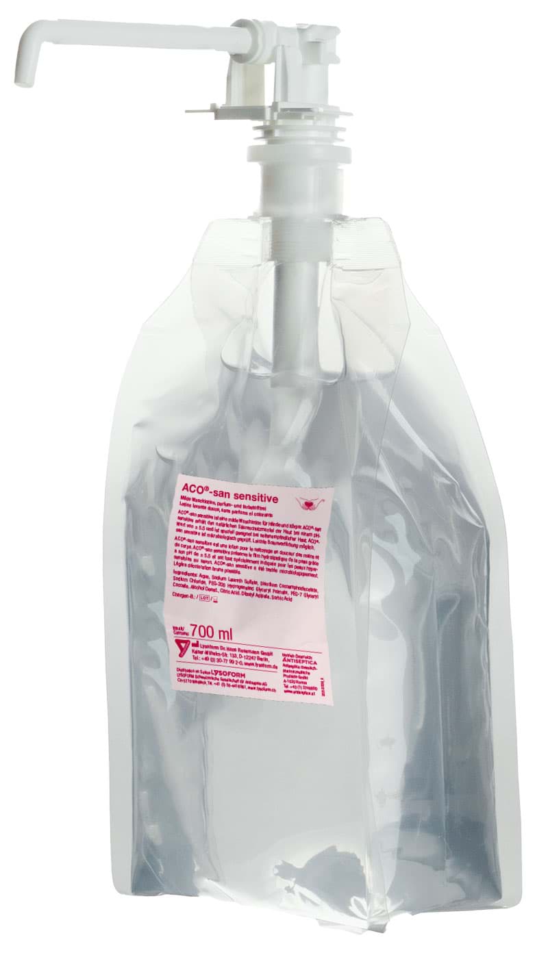 ACO-san sensitive Handwaschlotion 10x 700 ml, Karton mit 10 Stk.