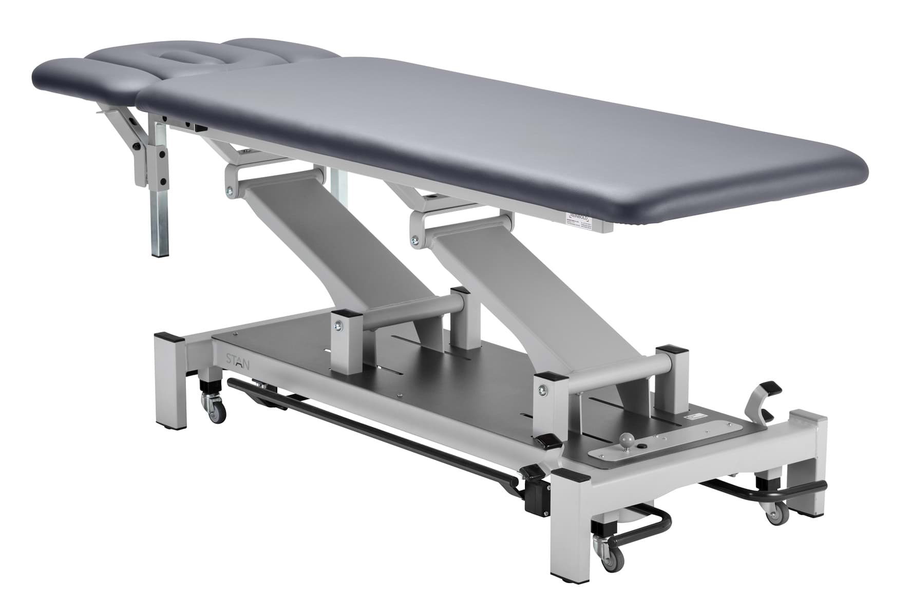 STAN®2  Therapieliege 2-teilig E Motor RA silber, inklusive Rollenhebesystem