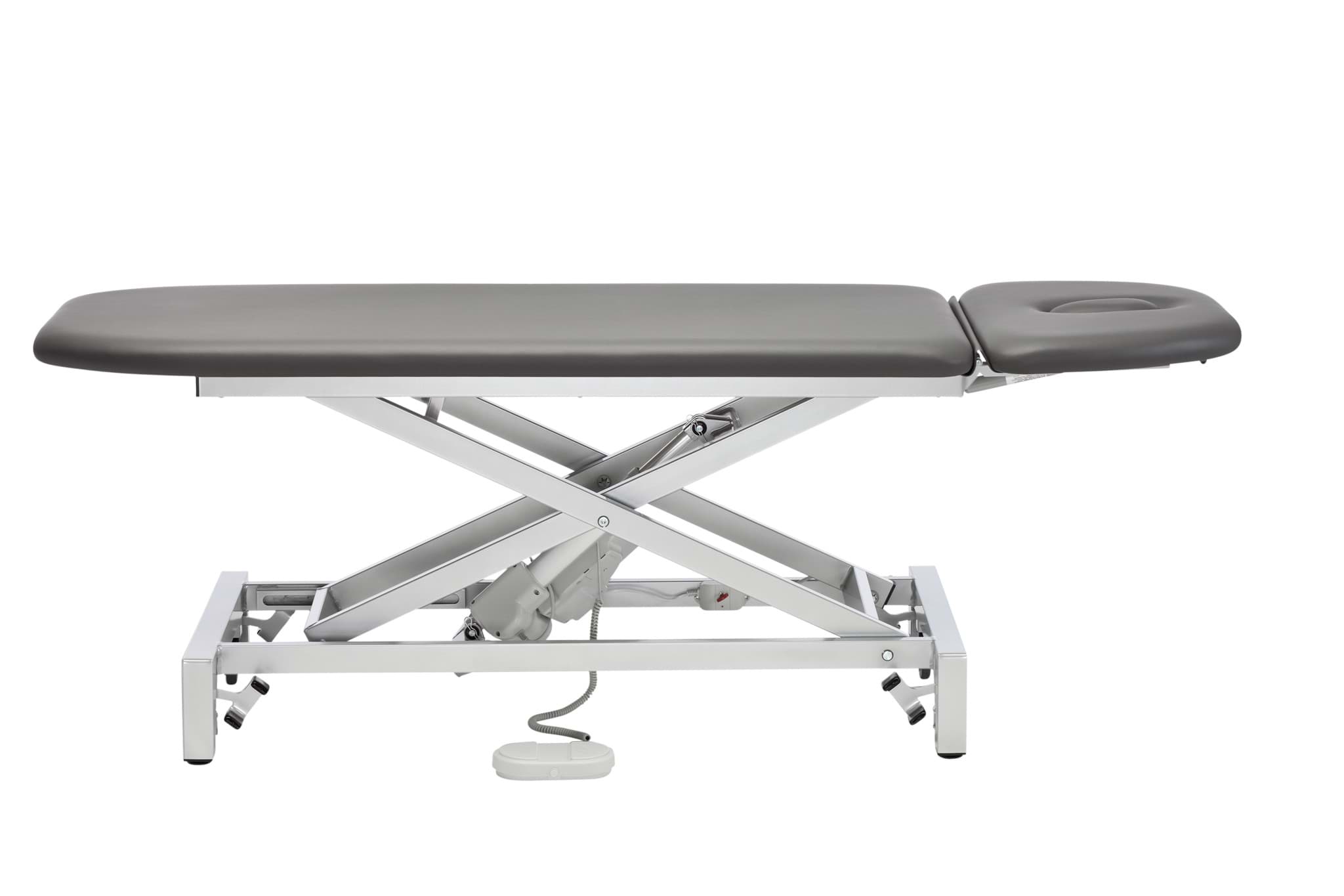 ARUBA®2  Therapieliege  2-teilig E Motor RA weiß, Rädergestell mit Hebevorrichtung serienmäßig