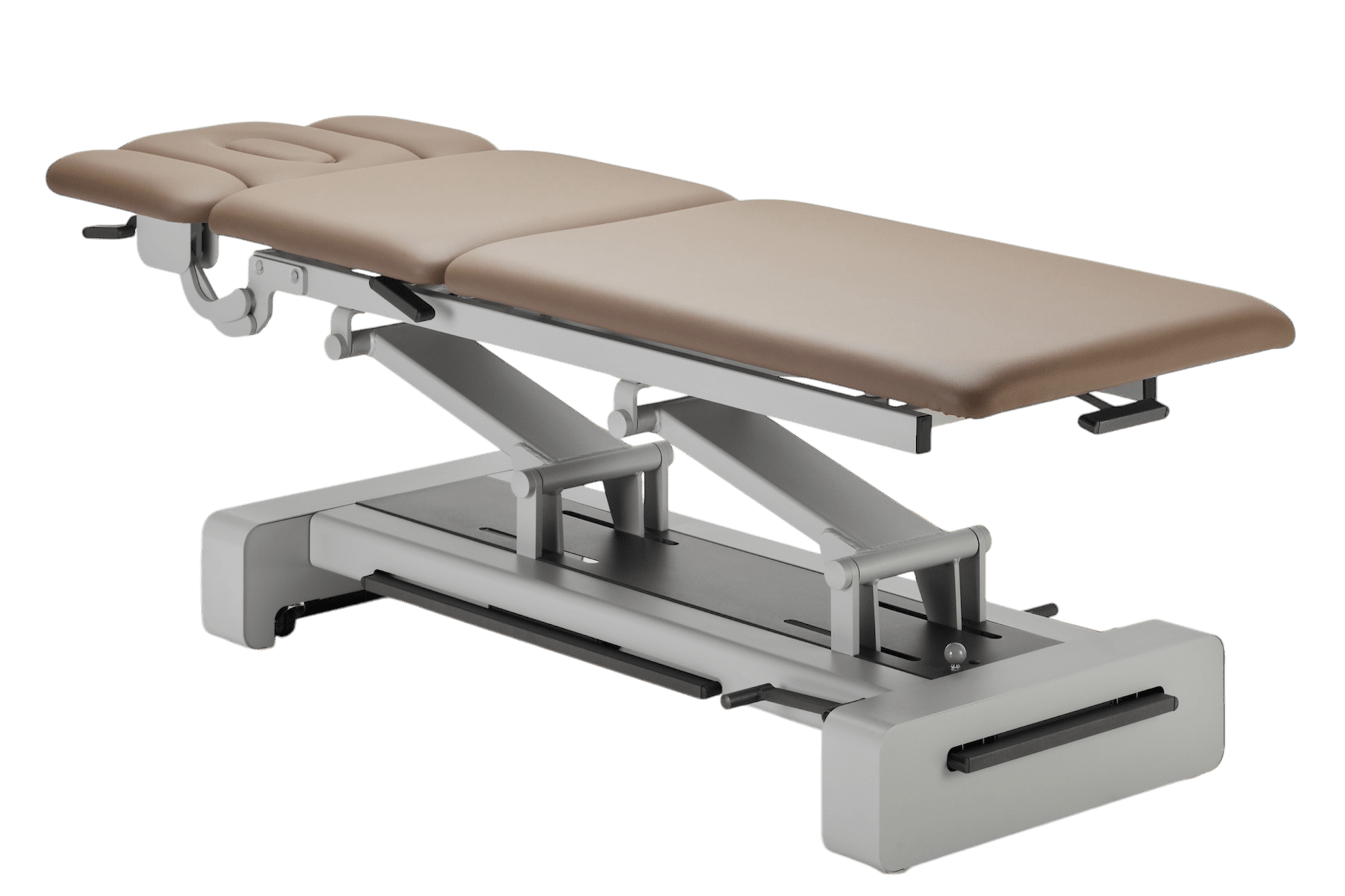 NEXX® 3 Therapieliege  3-teilig E Motor RA silber, Rollenhubsystem+ Rundumschaltung