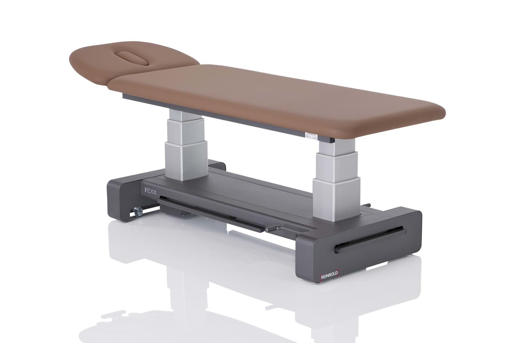 PEXX®  2 Therapieliege 2-teilig RA anthrazit, elektronischer Höhenverstellung+RundumR+Pandoria