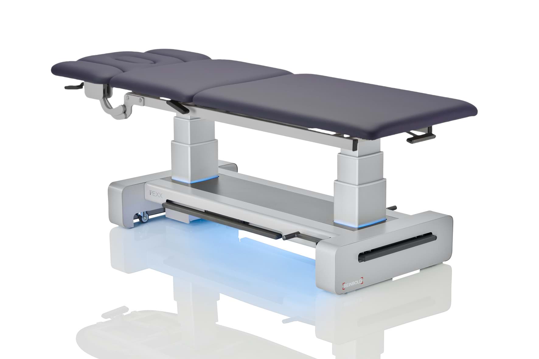 PEXX®  3 Therapieliege 3-teilig RA anthrazit, elektronischer Höhenverstellung+RundumR+Pandoria
