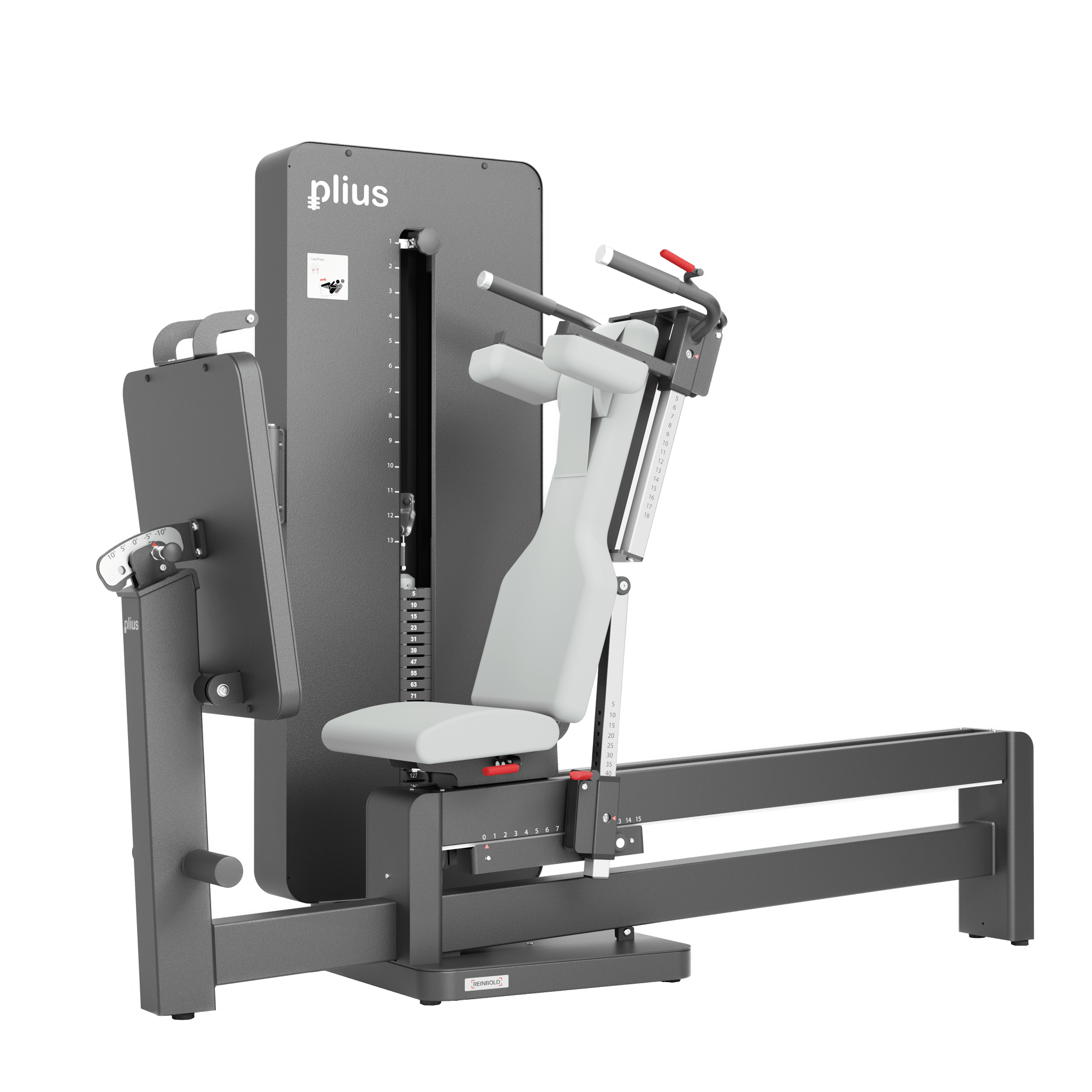 PLIUS® Funktionsstemme  (151/158 kg) MD Connect, Haltearm+Senoren exkl Screen Softwareanbieter