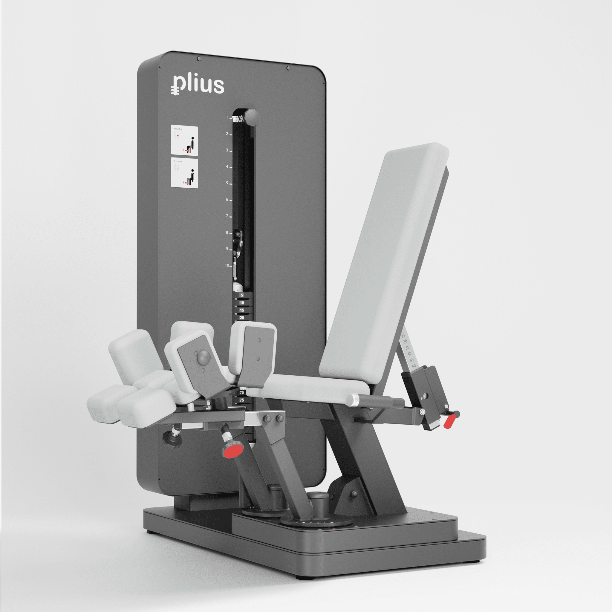 plius® Abduktions- / Adduktionstrainer MD Connect, Haltearm+Senoren exkl Screen from Softwareanbieter